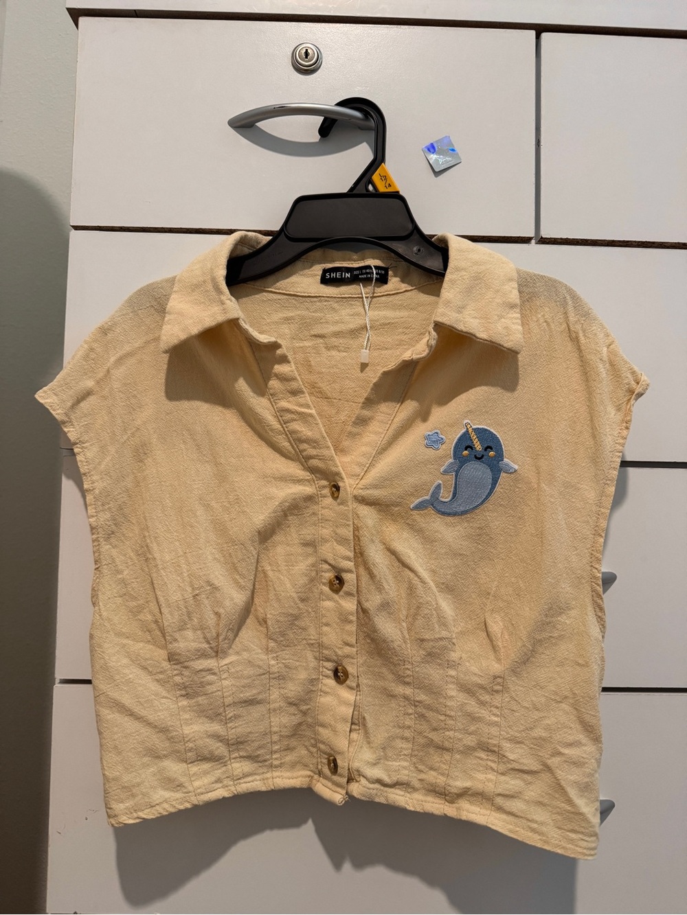 Cute Narwhal Collared Tee